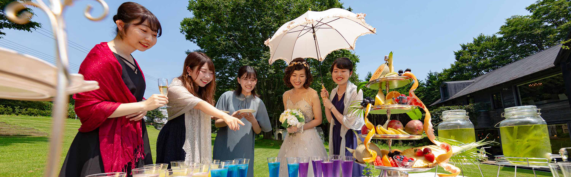 料理＆ウエディングケーキ